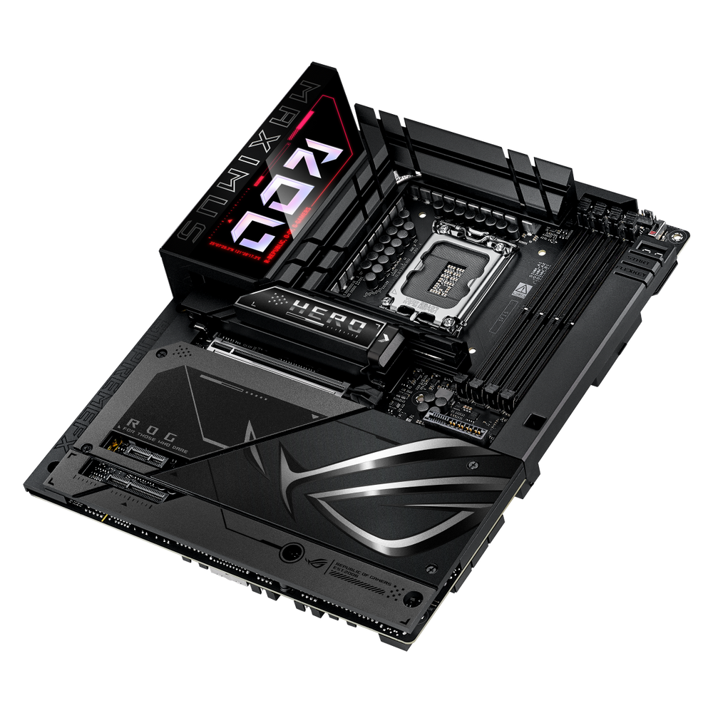 Материнская плата ASUS ROG MAXIMUS Z890 HERO BTF LGA1851 ATX 4хDDR5 PCIEx16 PCIEx4 PCIEx1 6xM.2 2xThunderbolt USB-C HDMI 2.5GLAN 5GLAN Wi-Fi 7