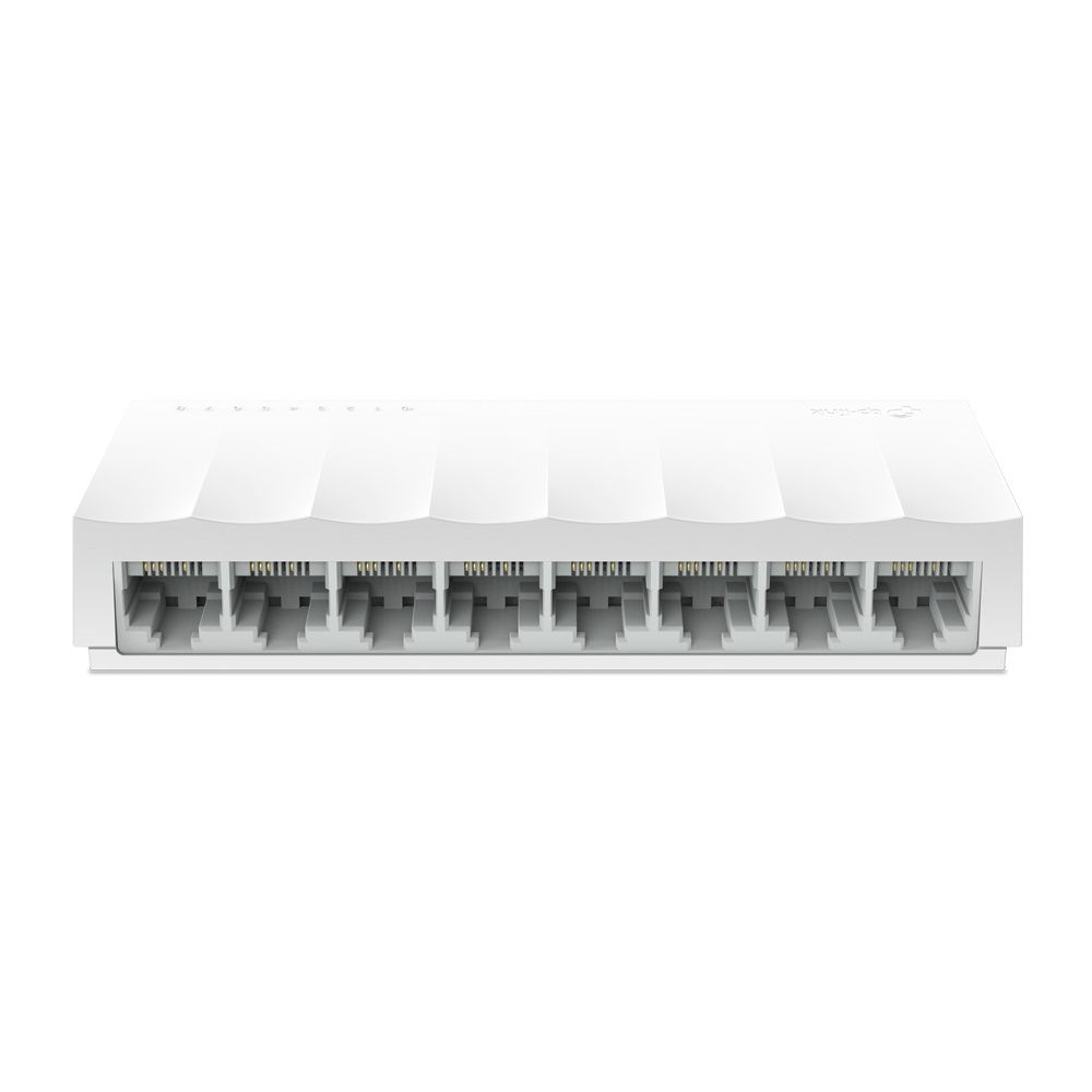 Коммутатор TP-LINK Bad Pack LS1008 8-портовый 10/100 Мбит/с неуправляемый коммутатор, 8 портов RJ45 10/100 Мбит/с, пластиковый корпус, настольный/монтируемый на стену, plug and play, энергосберегающая технология, {48} (089085)