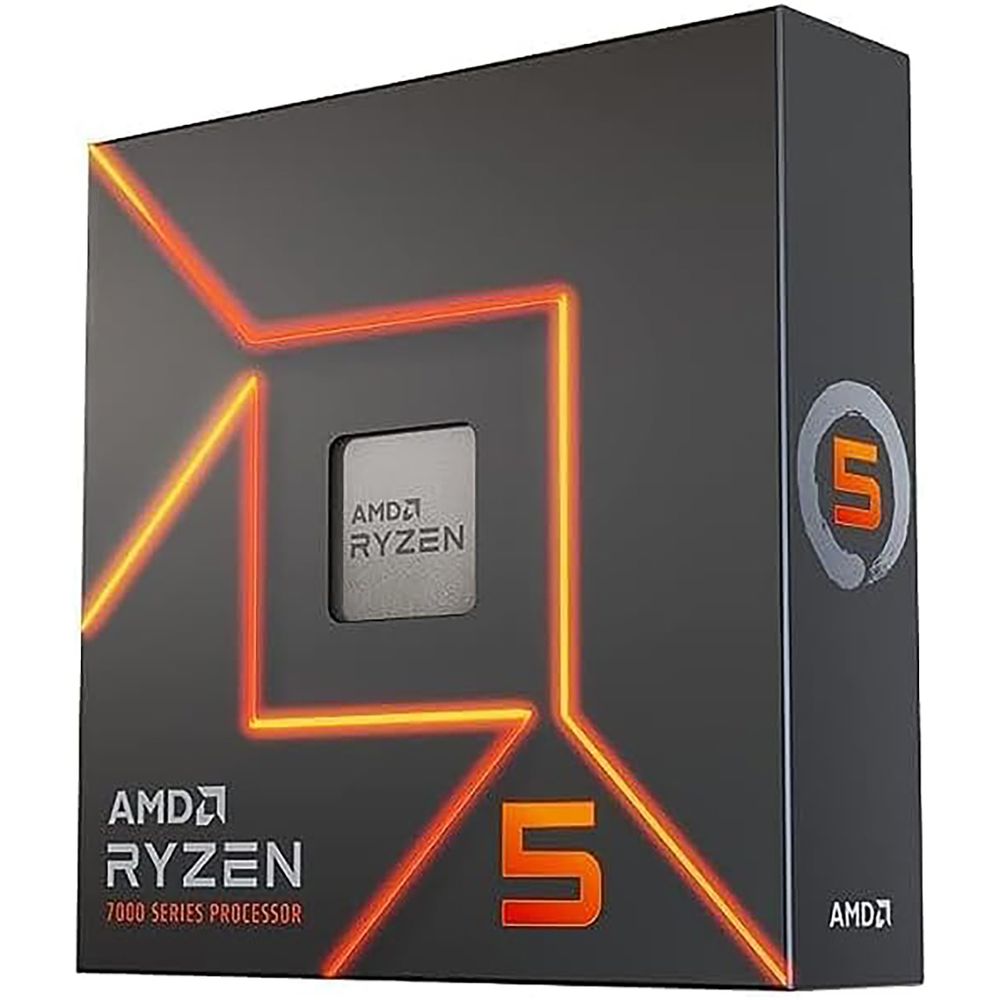 Центральный Процессор AMD RYZEN 5 7600X BOX (Raphael, 5nm, C6/T12, Base 4,70GHz, Turbo 5,30GHz, RDNA 2 Graphics, L3 32Mb, TDP 105W, w/o cooler, SAM5)