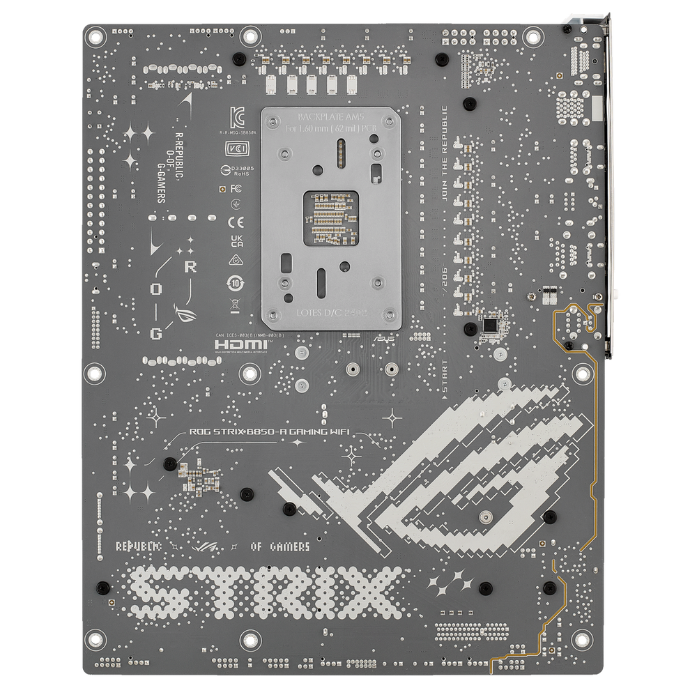 Материнская плата ASUS ROG STRIX B850-A GAMING WIFI AM5 ATX 4xDDR5 2xPCIEx16 4xM.2 2xUSB-C DP HDMI 2.5GLAN Wi-Fi 7