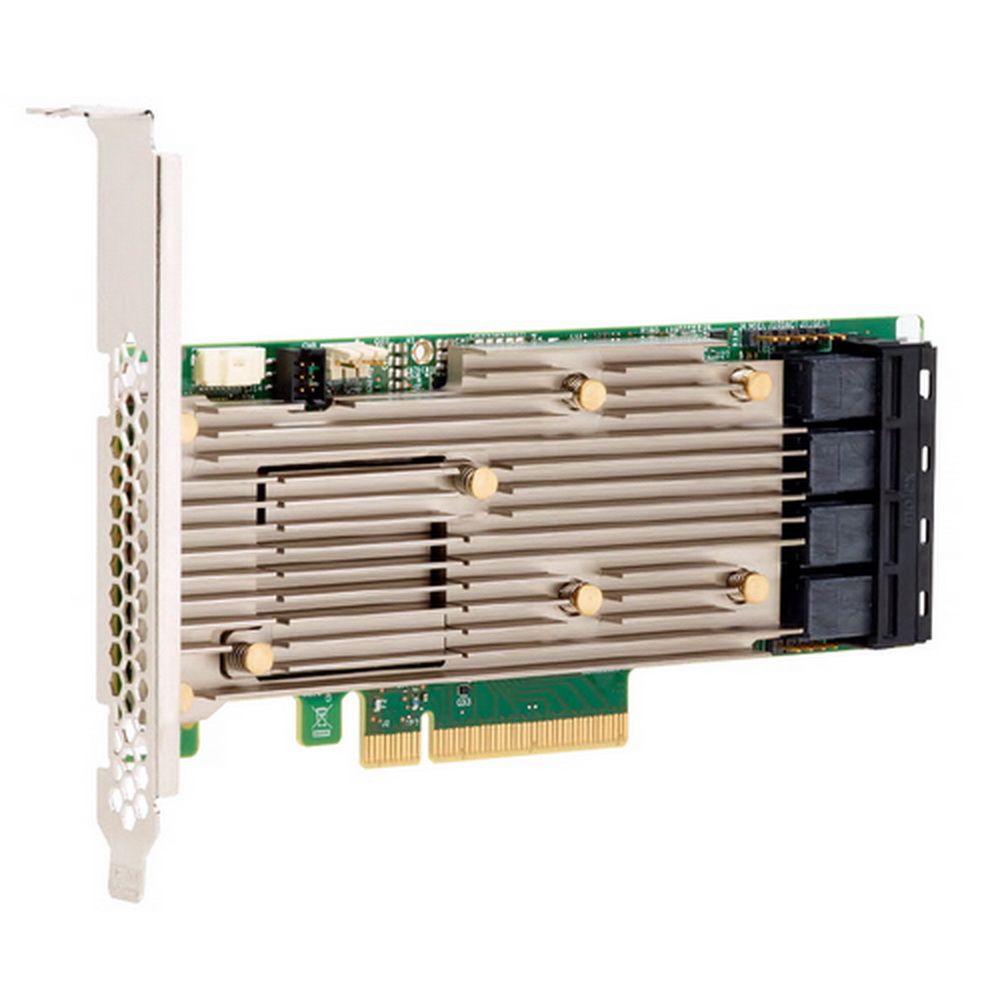 RAID-контроллер Broadcom 9460-16I SGL (05-50011-00 / 03-50011-00011)  PCIe 3.1 x8 LP, SAS/SATA/NVMe, RAID 0,1,5,6,10,50,60, 16port(4* int SFF8643), 4GB Cache, 3516ROC, RTL {5}, (003600) (003648)