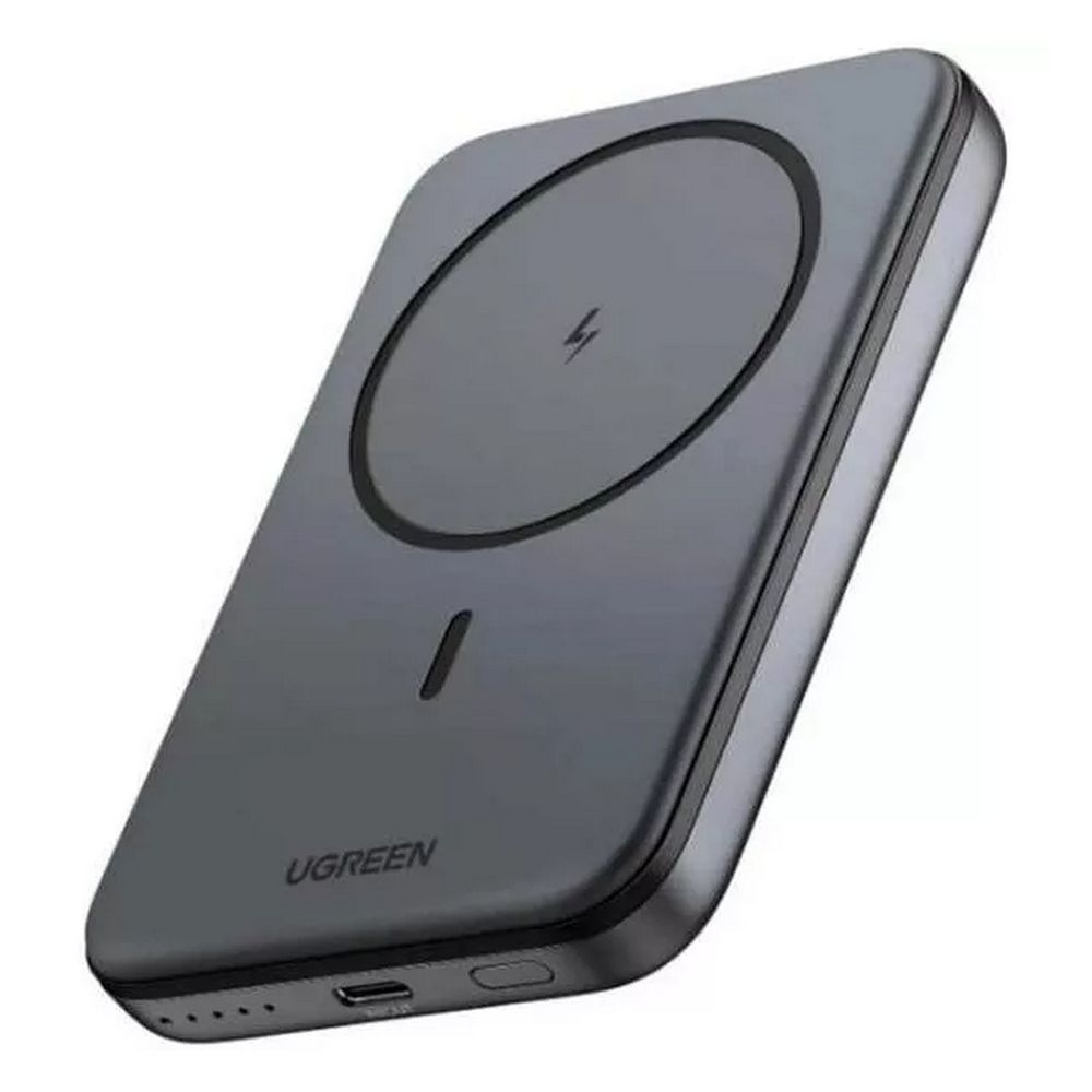Внешний аккумулятор UGREEN PB561 10000mAh Magnetic Wireless Power Bank. Цвет: серый космос