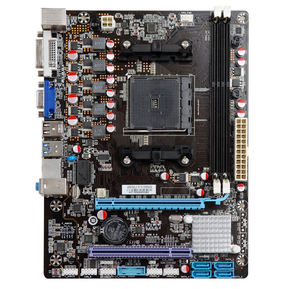 Материнская плата Esonic A88F2AL2, Socket FM2+, AMD A88, 2xDDR3-2133, D-SUB, DVI, 1xPCI-Ex16x, 1xPCI, 4xSATA3, 6 Ch Audio, Lan, 4xUSB3.0, 6xUSB2.0, 2xPS/2, mATX, RTL {20}