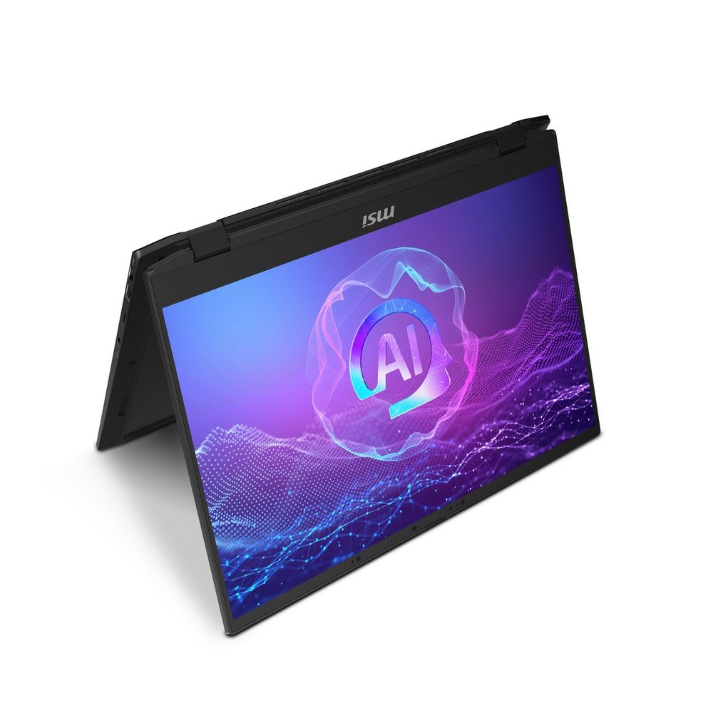 Ноутбук игровой MSI Summit Pro 16 AI A2HVETG-085RU, 16", трансформер, IPS, Intel Core Ultra 7 255H 2ГГц, 16-ядерный, 32ГБ 1ТБ SSD, NVIDIA GeForce RTX 4050 для ноутбуков - 6 ГБ, Windows 11 Pro, черный [9s7-159631-085]