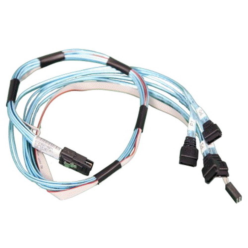 Кабель SuperMicro CBL-0237L Internal SFF-8087 to 4SATA, 0.7 м, PBF
