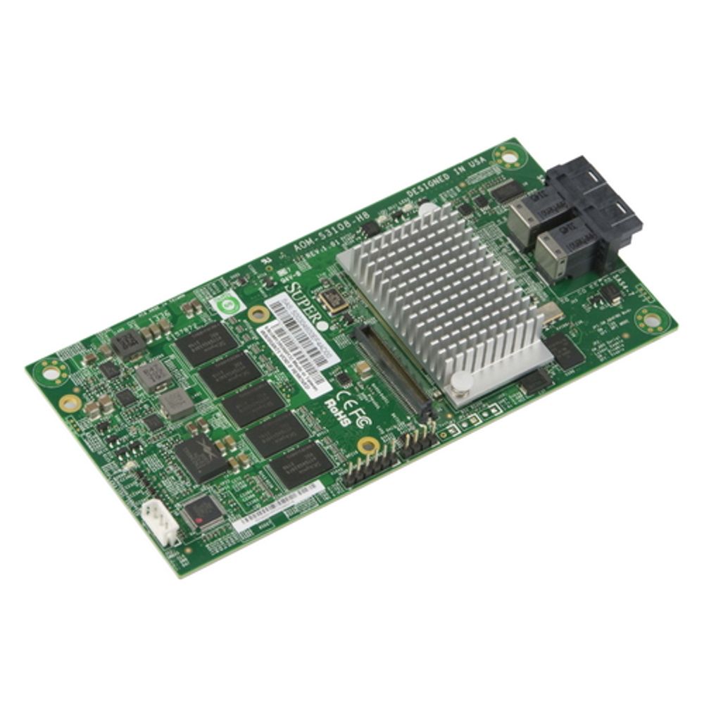 Дополнительный модуль AOM-S3108-H8 Low Profile 12Gb/s Eight-Port SAS Internal RAID Adapter