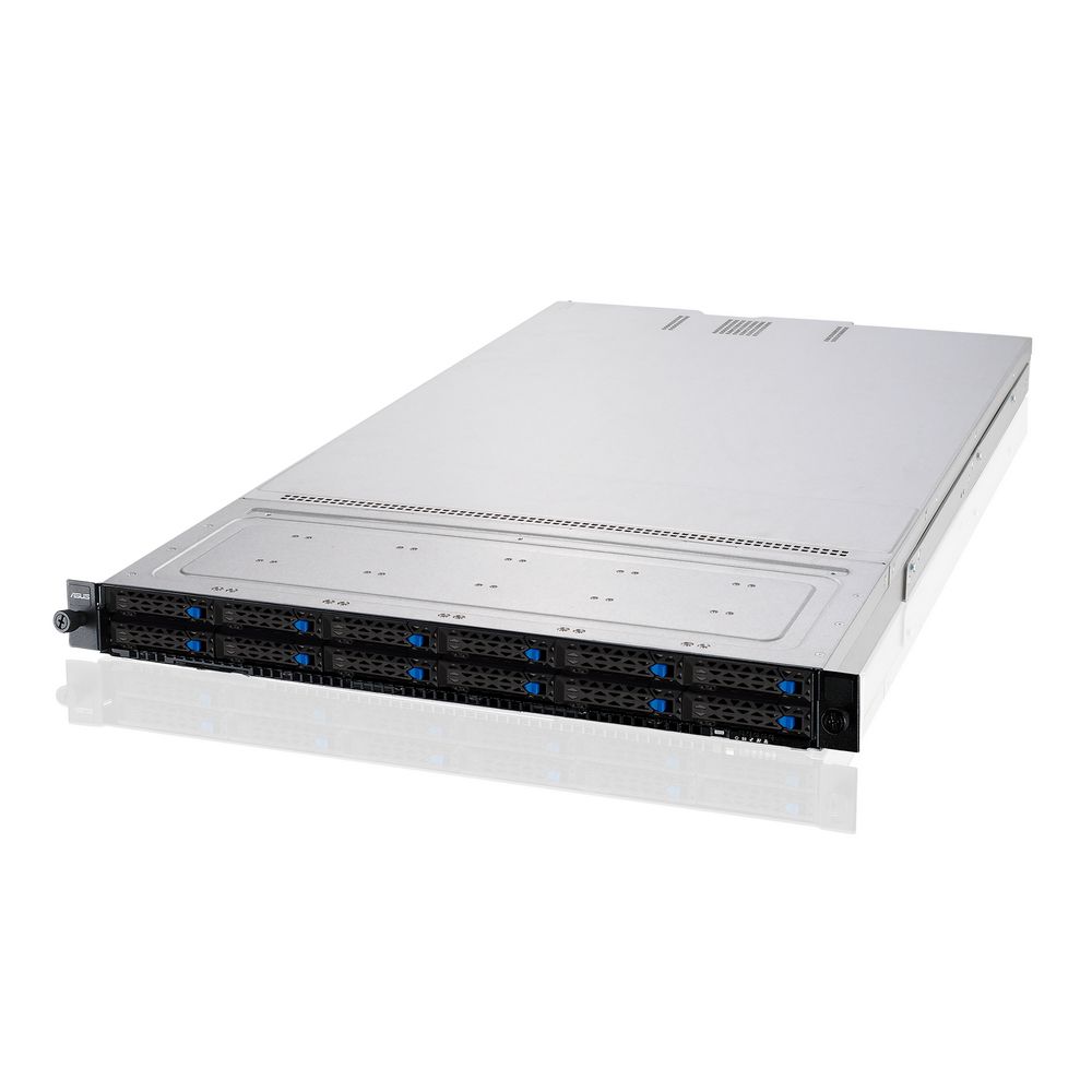 Платформа системного блока ASUS RS700-E10-RS12U 3x SFF8643 + 6x SFF8654x8, 12x trays (12x NVMe/SAS/SATA on the backplane, 12 NVMe to m/b), 2x X710-AT2 10G, 2x 1600W (361664)