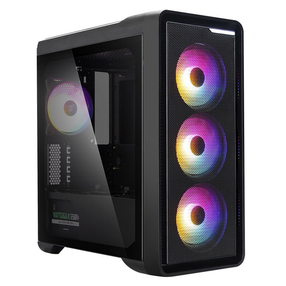 Корпус для ПК Zalman - M3 PLUS RGB, mITX, mATX, 4х2.5", 2х3.5", 2xUSB2.0, 1xUSB3.0, Mini Tower, без БП, цвет чёрный, M3 PLUS RGB