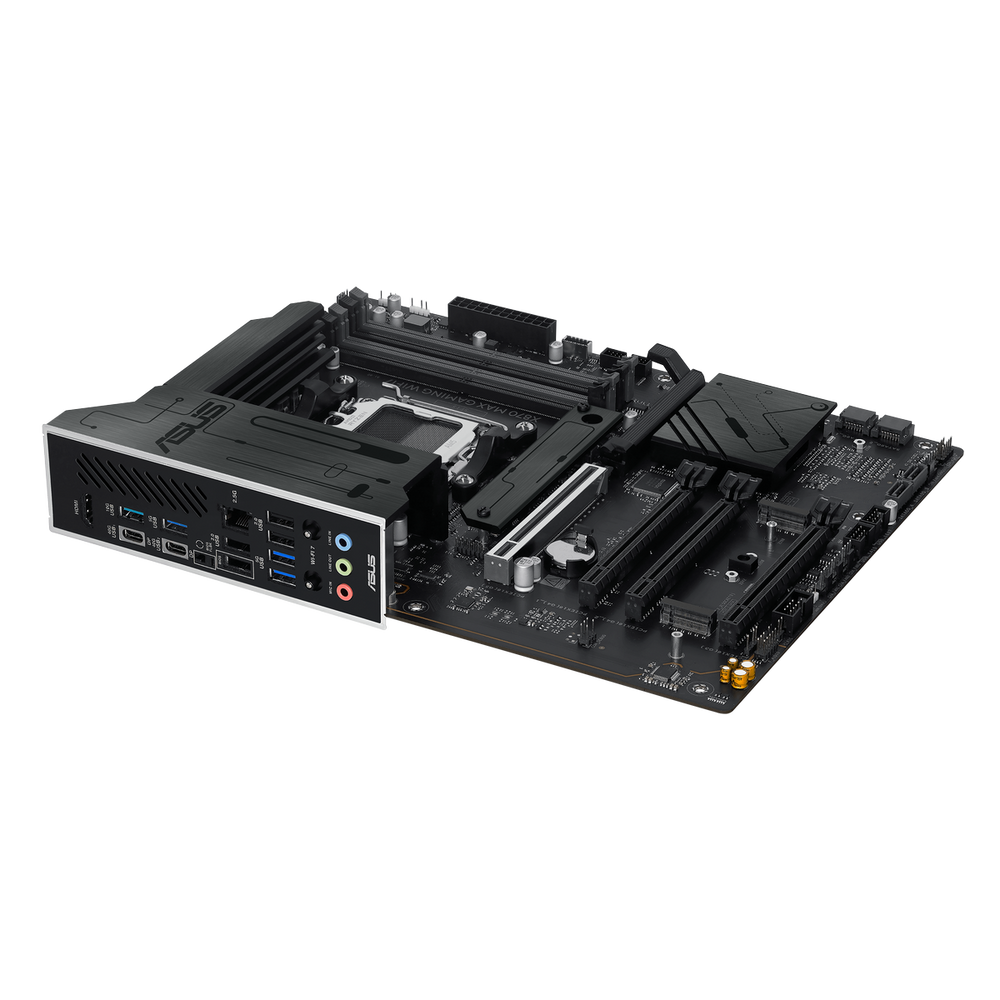 Материнская плата ASUS X870 MAX GAMING WIFI7 AM5 ATX 4xDDR5 4хPCIEx16 PCIEx1 4xM.2 2xUSB-C HDMI 2.5GLAN Wi-Fi 7