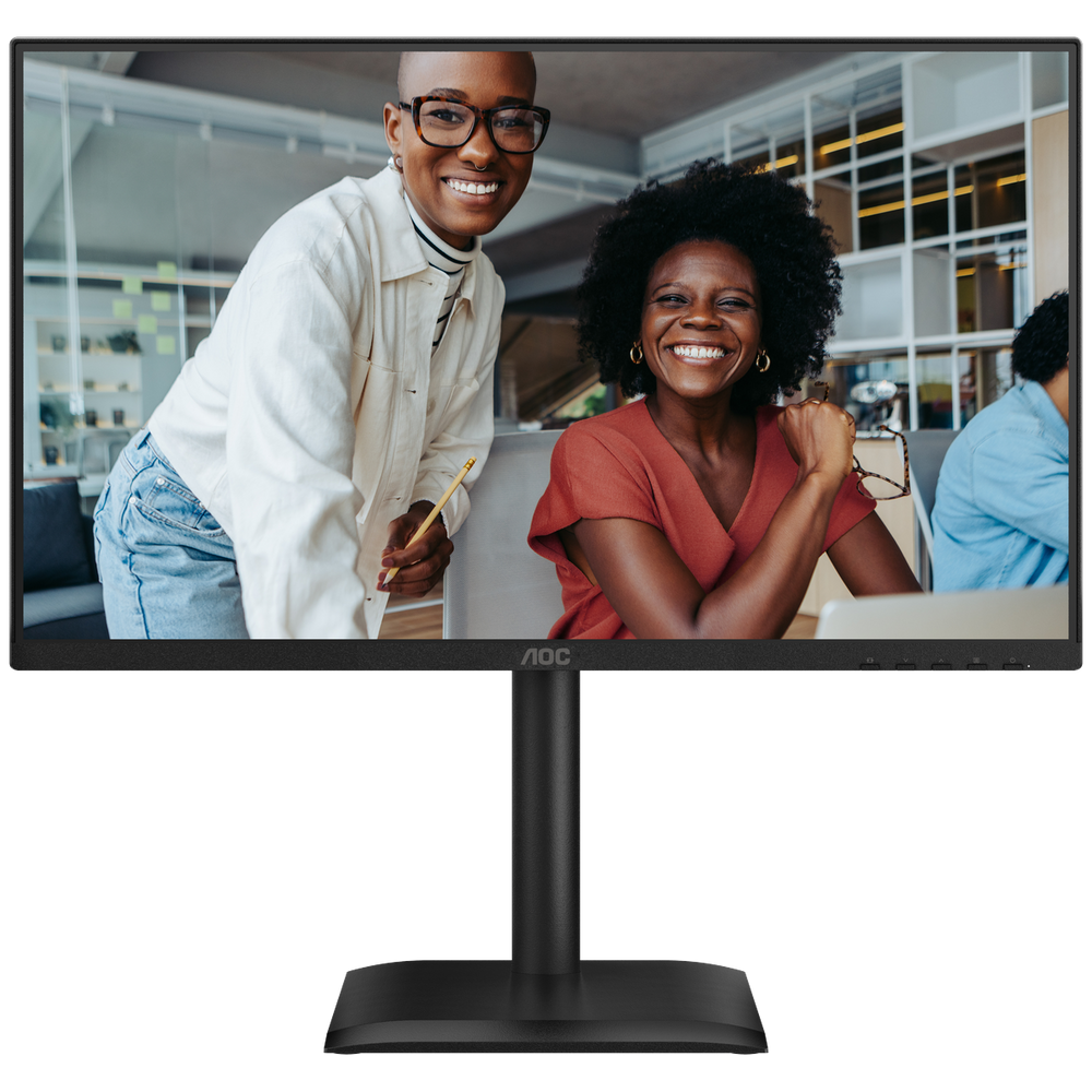 Монитор 23.8" AOC 24E4CV IPS 1920x1080, 120 Гц, 4 мс, 16:9, 300 кд/м², HDMI, DP 1.4, USB-C (90 Вт), 4xUSB 3.2, 3.5 Jack, USB Hub (4x USB 3.2), HDR10, Adaptive-Sync, черный