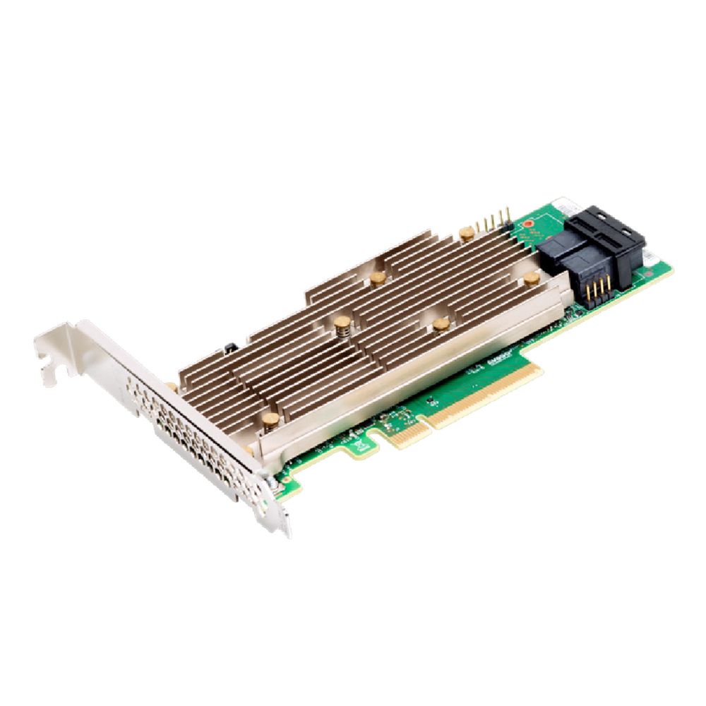RAID-контроллер Broadcom 9460-8i SGL  (05-50011-02)  PCIe 3.1 x8 LP, SAS/SATA/NVMe, RAID 0,1,5,6,10,50,60, 8port(2 * int SFF8643), 2GB Cache, 3508ROC