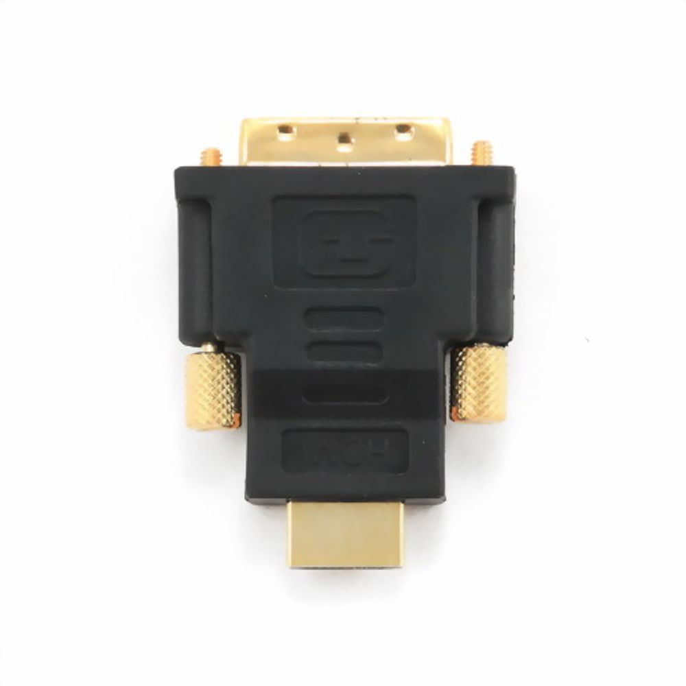 Переходник HDMI-DVI Cablexpert A-HDMI-DVI-1, 19M/19M, золотые разъемы, пакет