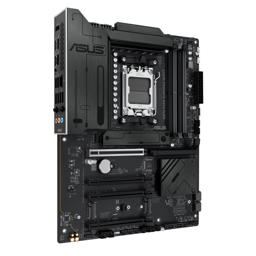 Материнская плата ASUS X870 MAX GAMING WIFI7 AM5 ATX 4xDDR5 4хPCIEx16 PCIEx1 4xM.2 2xUSB-C HDMI 2.5GLAN Wi-Fi 7