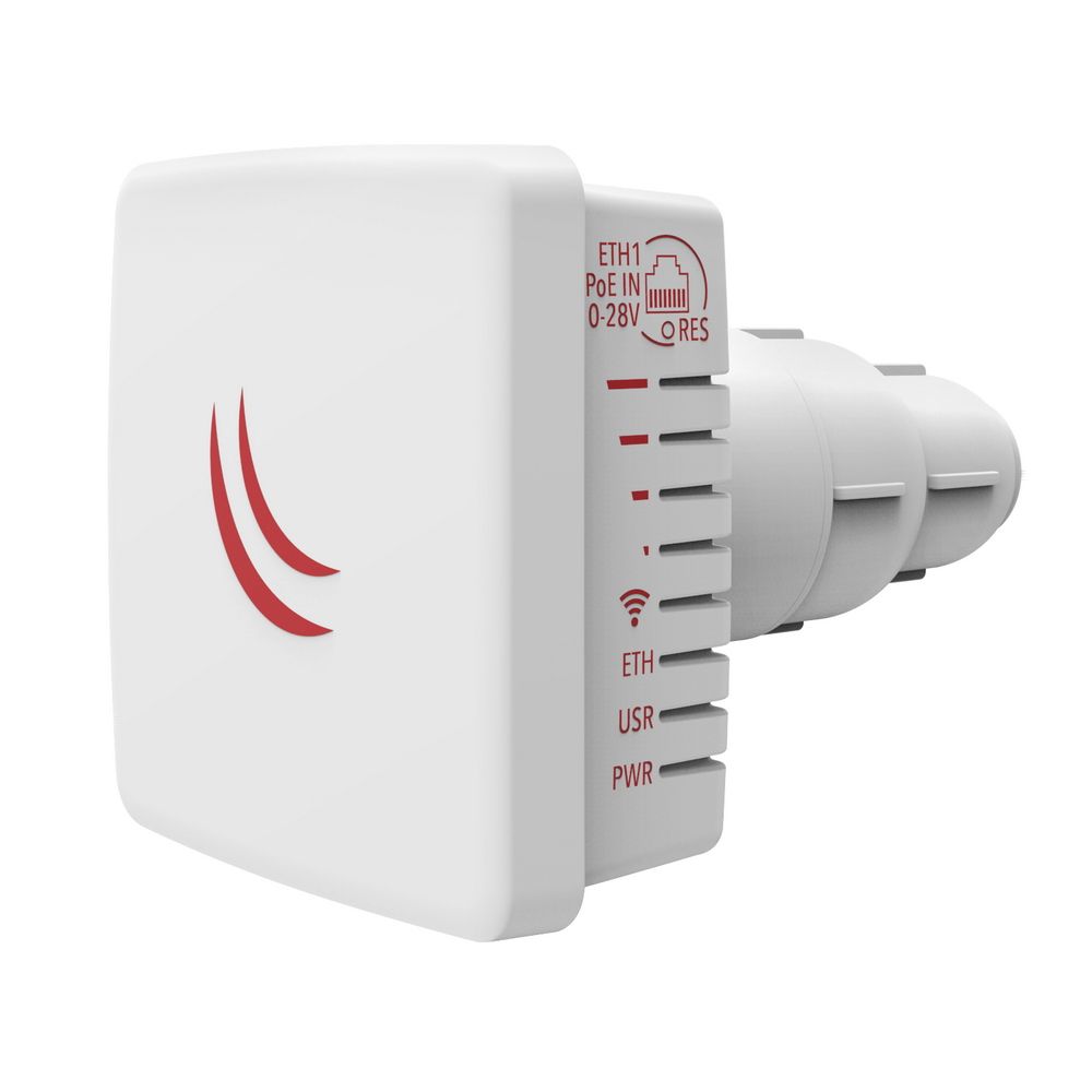 Точка доступа Wi-Fi MIKROTIK RBLDF-2nD with 10dBi integrated 2.4GHz antenna, Dual Chain 802.11bgn wireless, 650MHz CPU, 64MB RAM, 1x LAN , outdoor, case, POE, PSU, RouterOS L3