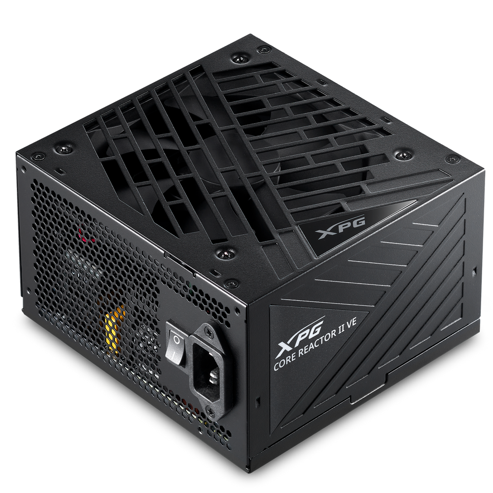 XPG CORE REACTOR II VE 650 (ATX 3.1, 650W, Full Modular,  PWM 120mm FDB fan,  Active PFC, DC to DC,Half-Bridge & LLC converter, 80+ GOLD,) RET