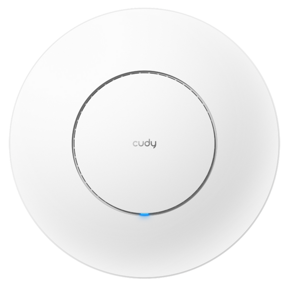Точка доступа Wi-Fi CUDY AX3000 Wi-Fi 6 2 5G Access Point AX3000 Dual Band Ceiling Mount Wi-Fi 6 Access Point, Chipset MT7981, 802.11ax/ac/a/b/g/n, 2402Mbps at 5GHz + 574Mbps at 2.4GHz, 1 x 2.5G RJ45 Port, MU-MIMO, Support 12V DC or  802.3at PoE or Passive PoE, Internal Antennas, 12V DC adapter included, Cudy Mes