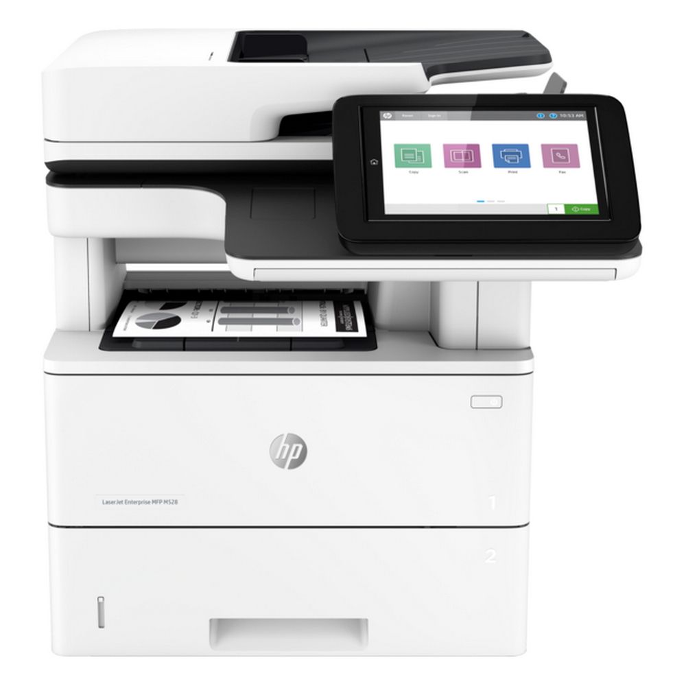 HP LaserJet Ent M528dn(Pr/Scan/Copier, A4, 1200dpi, 43ppm, 1792Mb, 16Gb, 2лотка(100+550л), ДАПД 100, Двухсторонняя печать, печать/сканирование с USB носителем, Сенсорный дисплей 20.3 см, USB/GLAN/HIP2)(Замена F2A76A) ( 1PV64A )