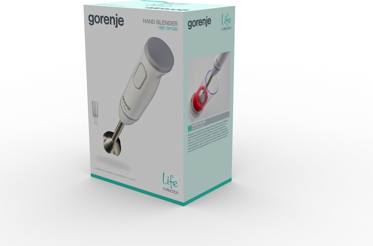 Блендер погружной HBC561QW 733350 WHITE GORENJE