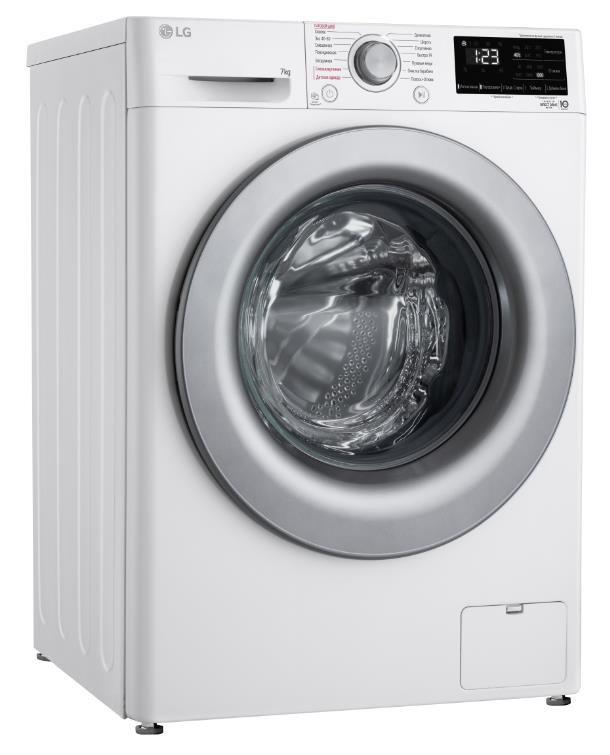 Стиральная машина LG F2V3HS4W белый, загрузка фронтальная 7 кг, 1200 об/мин., класс: A