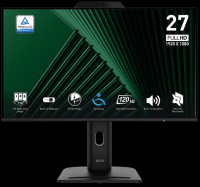 Монитор MSI 27" PRO MP272PMG, 16:9, IPS, FHD, 4ms, 300cd, 120Hz, VGA, HDMI, DP, USB, SPK, CAM, HAS