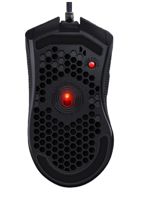 Мышь проводная DEFENDER Redragon Storm Basic (Шторм Базовый) черный (USB, 12400dpi, 6but) (71122)