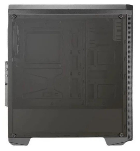 Корпус MIDITOWER ATX, Micro-ATX, Mini-ITX W/PSU  7х12cm ARGB Fan(1 предустановлен) черный с окном GENESIS-G-BK-v2 4711099473892 AEROCOOL