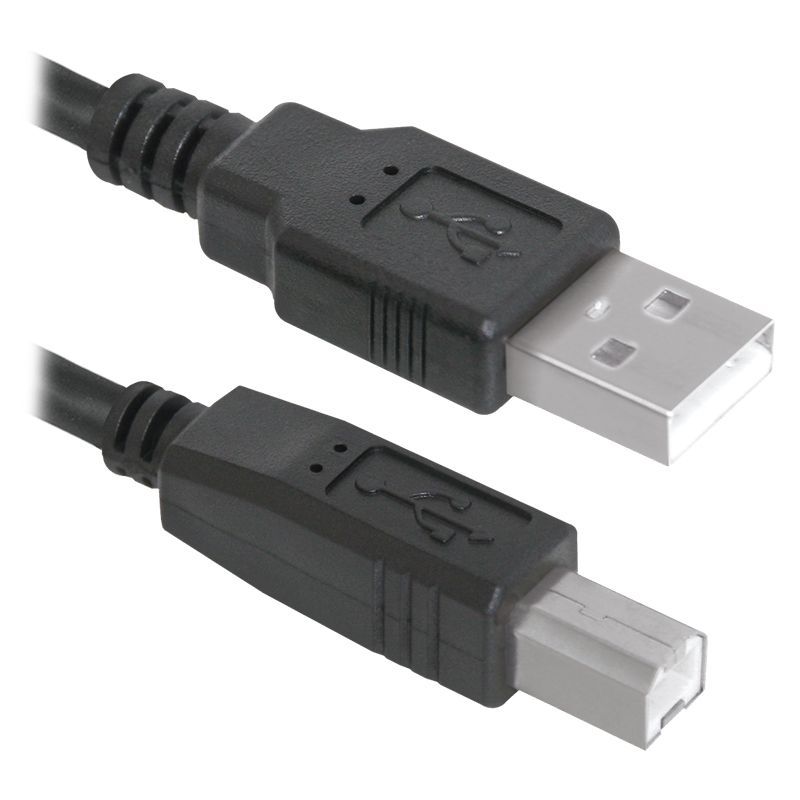 Кабель Defender USB04-06p.bagКабель USB 2.0 для соед. 1.8м AM/BM, пакет