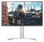 МОНИТОР 27" LG 27UP650-W Silver-White с поворотом экрана (IPS, 3840x2160, 5 ms,60Hz, 178°/178°, 400 cd/m, 1200:1, +2хHDM