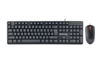 Комплект клавиатура+мышь проводной DEFENDER Line (Линия) C-511 черный (USB, 1000dpi) (45511)