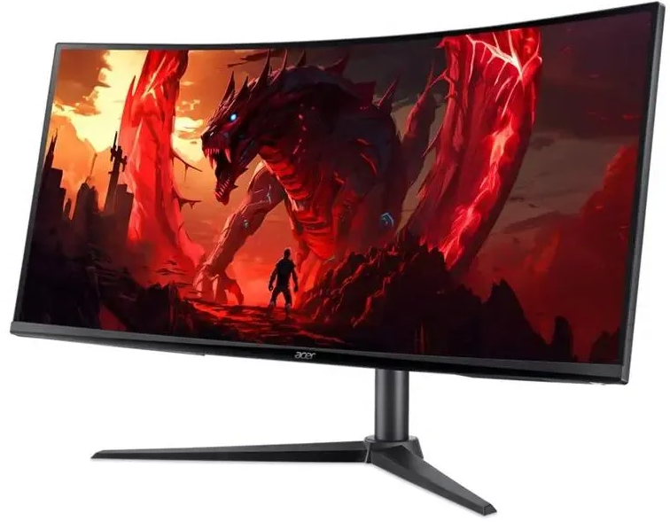 LCD Acer 34" XZ342CUV3bmiiphx Nitro {VA Curved 3440x1440 180Hz 1ms 400cd 21:9 2xHDMI2.0 DisplayPort1.4 2x2W} [UM.CX2EE.305/UM.CX2CD.302]
