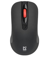 Мышь беспроводная Defender Nexus MS-195 черный, 1600 dpi, радиоканал, USB, кнопки - 4