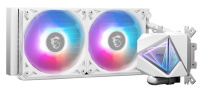 MAG CORELIQUID I240 WHITE - Водяное охлаждение для CPU MSI MAG CORELIQUID I240 WHITE Socket Intel/AMD, ARGB, Fan 2x120см Белый