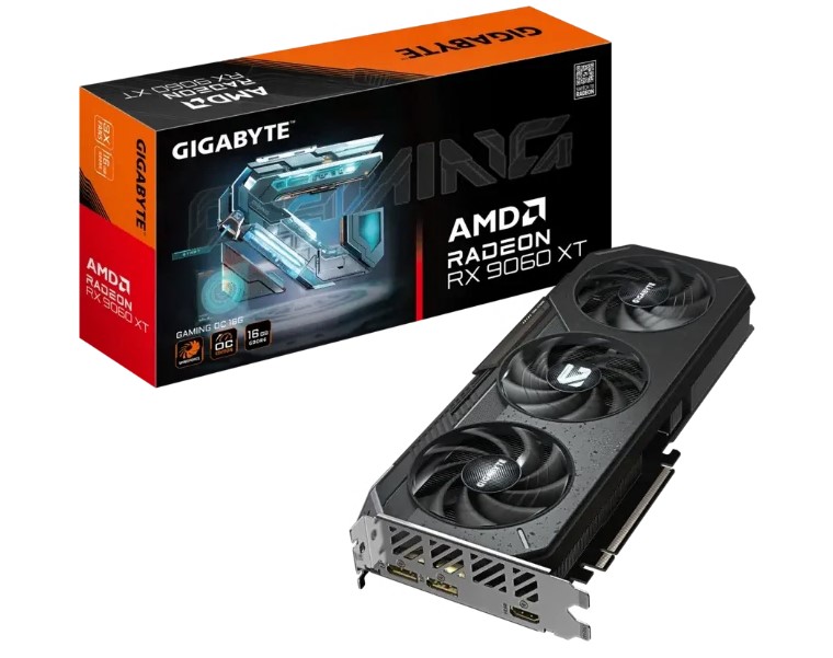 Видеокарта PCIE16 RX 9060XT 16GB GV-R9060XTGAMING OC-16GD GIGABYTE