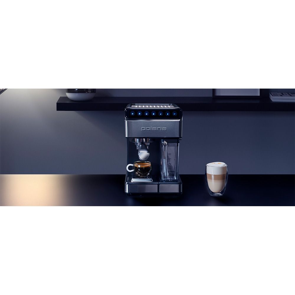 Кофеварка эспрессо PCM 1535E Adore Cappuccino черный POLARIS