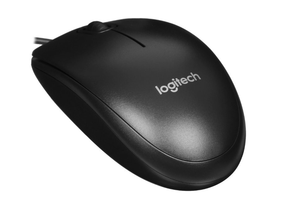 Мышь проводная USB OPTICAL B100 BLACK 910-006605 LOGITECH