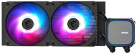 MAG CORELIQUID A13 240 - Водяное охлаждение для CPU MSI MAG CORELIQUID A13 240, 1700/1851/AM4/AM5, ARGB, Fan 2x120mm, Черный