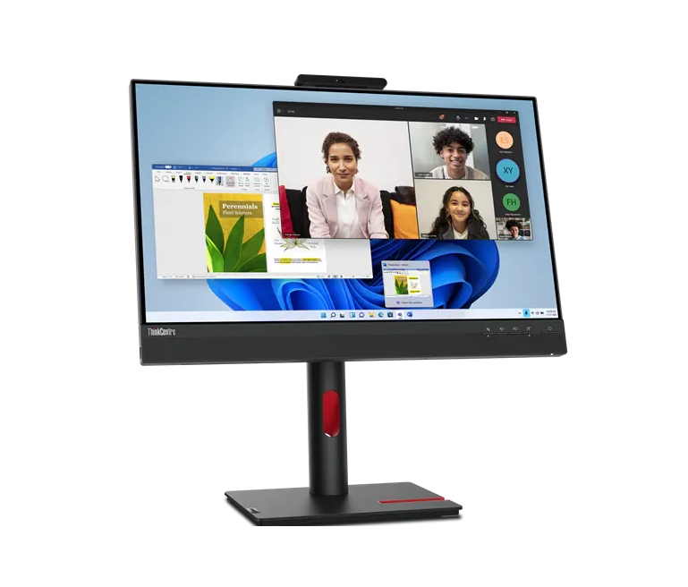 Монитор Lenovo 23,8" TIO 24 G5, 16:9, IPS, FHD, 4ms, 250cd, 60Hz, HDMI, DP, USB, CAM, SPK, HAS 