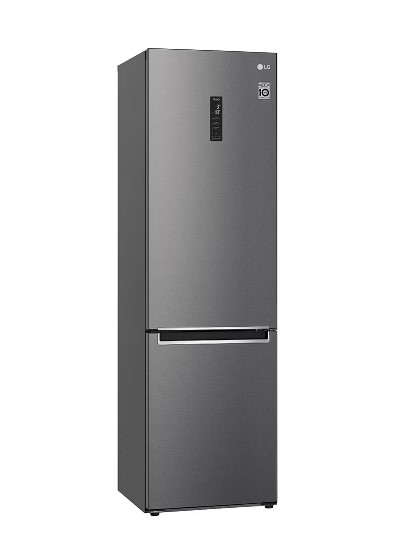 Холодильник LG GC-B509MLWM серый двухкамерный 277/107л морозилка снизу