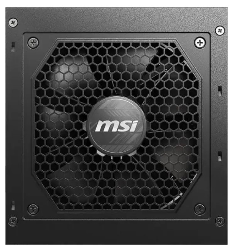 Блок питания ПК/ Power Supply MSI MAG A750GL PCIE5, 750W 80+ Gold (ATX, 3.1, PCIe 5.1, Full modular, 1x24(20+4)pin, 2xCPU 8(4+4)pin, 3xPCIe*2 8(6+2)pin, 1x12VHPWR, 8xSATA3, 4xMOLEX4pin, Active, 120x120mm, 140x150x86mm, APFC, black)