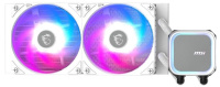 MAG CORELIQUID A13 240 WHITE - Водяное охлаждение для CPU MSI MAG CORELIQUID A13 240, 1700/1851/AM4/AM5, ARGB, Fan 2x120mm, Белый