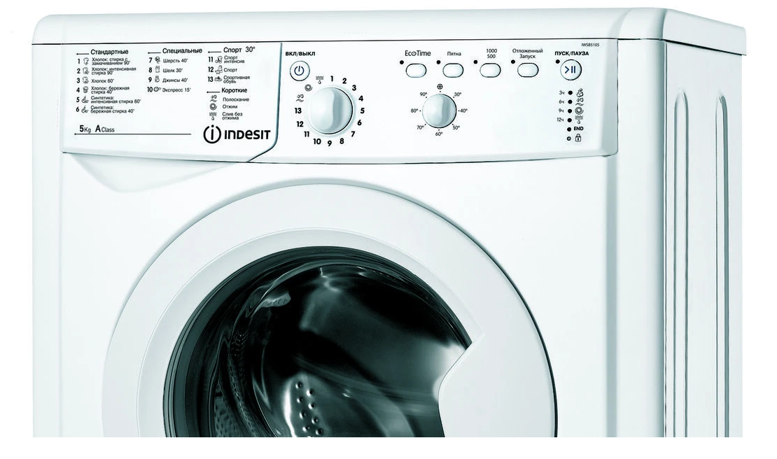 Стиральная машина Indesit EcoTime IWSB 5105 класс: A загр.фронтальная макс.:5кг белый