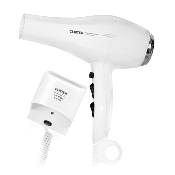 Фен Centek CT-2251 белый, 2100 Вт, ионизация
