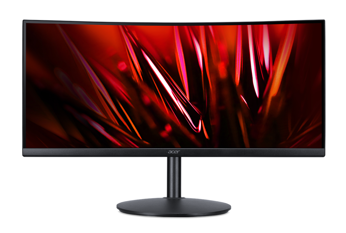 Монитор 34" Acer XZ342CUS3bmiipphx VA, 3440x1440, 180 Гц, 1 мс, 400 кд/м², 21:9, 2xHDMI 2.0, 1xDP 1.4, динамики, изогнутый 1500R, черный