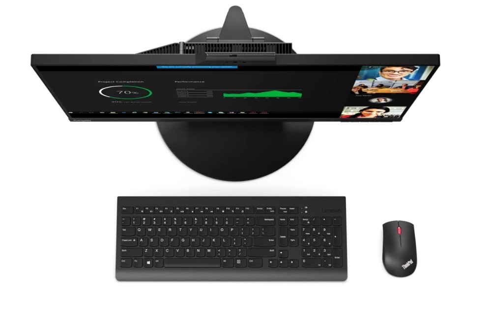 Монитор 27" Lenovo ThinkCentre 11JHRAT1UK IPS 2560x1440, 60 Гц, 4 мс, 16:9, 350 кд/м², HDMI, DP, 3.5 Jack, USB Hub (2x USB 3.1), динамики (2x2 Вт), веб-камера, микрофон, черный