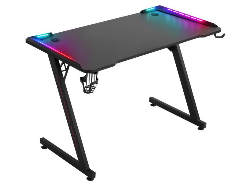 Игровой компьютерный стол Idol RGB,подвес круж+гарн.,черн,120 DEFENDER (64333)
