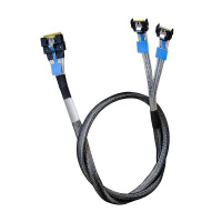 Кабель Amphenol RMC38-0824, Slimline SAS x8 74P TO 2x MCIO x4 38P BROADCOM