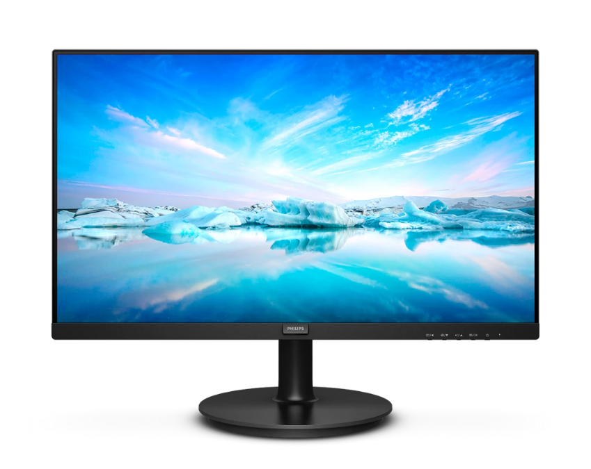 Монитор Philips 21.5" 222V8LA (00/01) черный VA LED 16:9 HDMI M/M матовая 250cd 178гр/178гр 1920x1080 75Hz VGA DP FHD 2.79кг