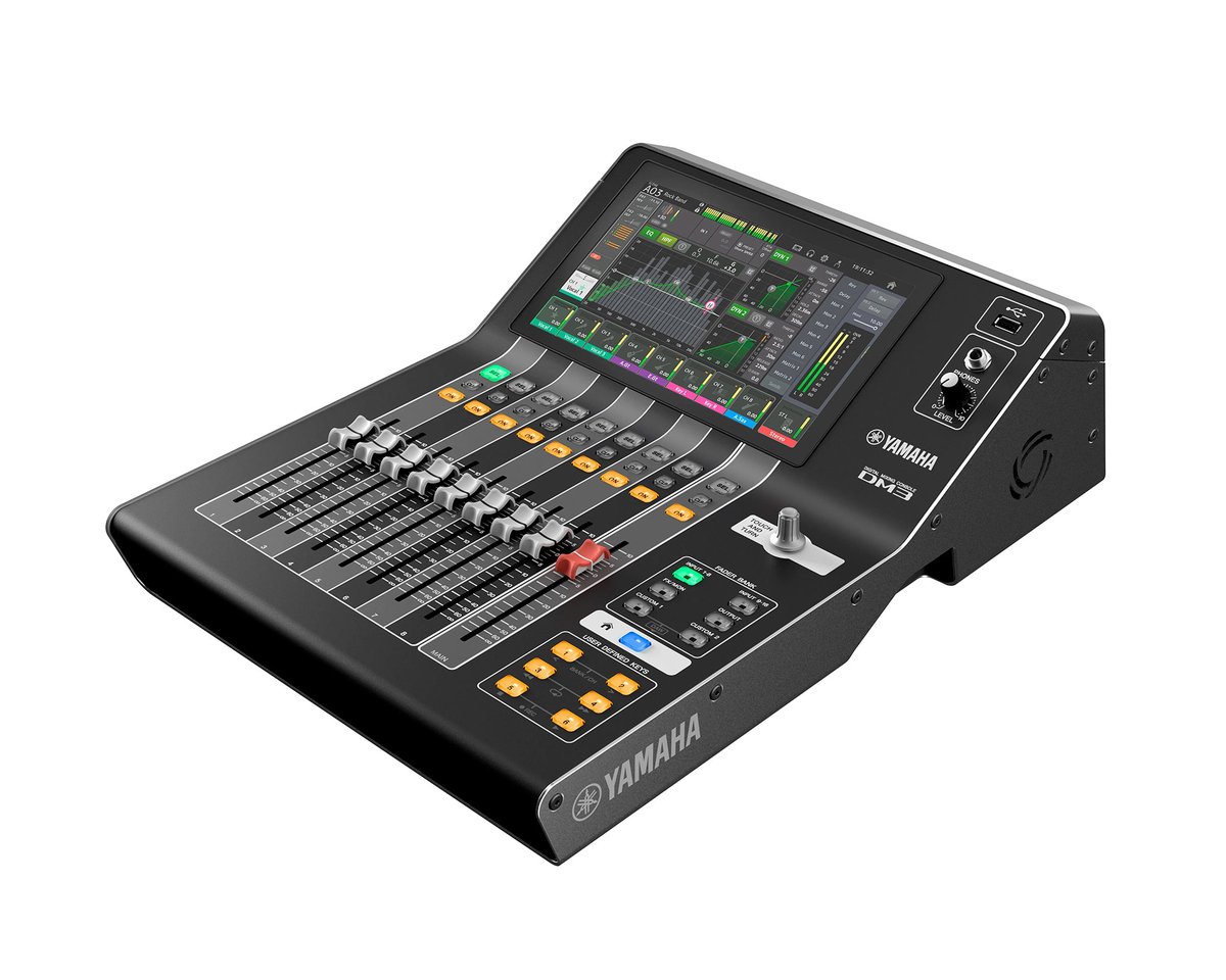Микшер Yamaha DM3S VDR7310 цифровой, компактный. 9 фейд. + 9" сенсорный экран, 16 вх. mic/line, 8 вых., USB: 18 вх. + 18 вых., 18 эффектов, 48 кГц/96 кГц