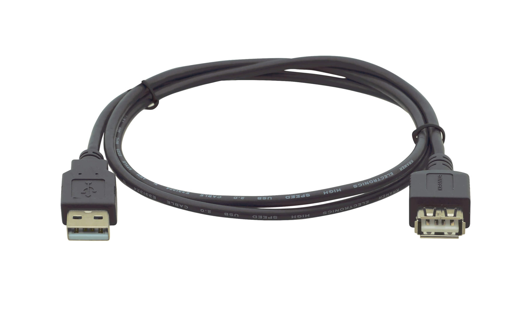 Кабель [96-02121001] Kramer Electronics [C-USB/AAE-1] USB-A 2.0 вилка-розетка, 0,3 м