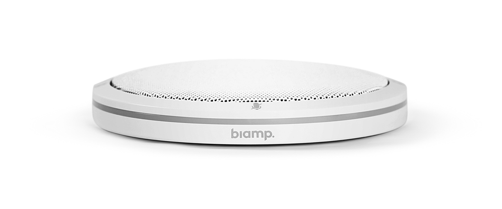 Микрофон Biamp [ParleTTM-X(White)] настольный, технология Beamtracking(AVB); 4 зоны по 90°; LED mute индикатор; 2хRJ45(доп.для подключения TTM-XEX к network box.PoE.Макс.расстояние м/д mic:10м. Кабель:2м. Network box в комплекте. Цвет:белый.